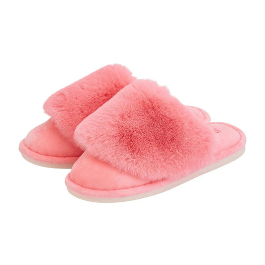 Slippers - Cosy Luxe - Coral Pink - Exquisite Homewares