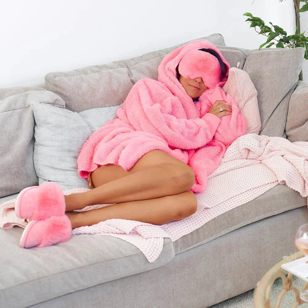 Slippers - Cosy Luxe - Coral Pink - Exquisite Homewares 