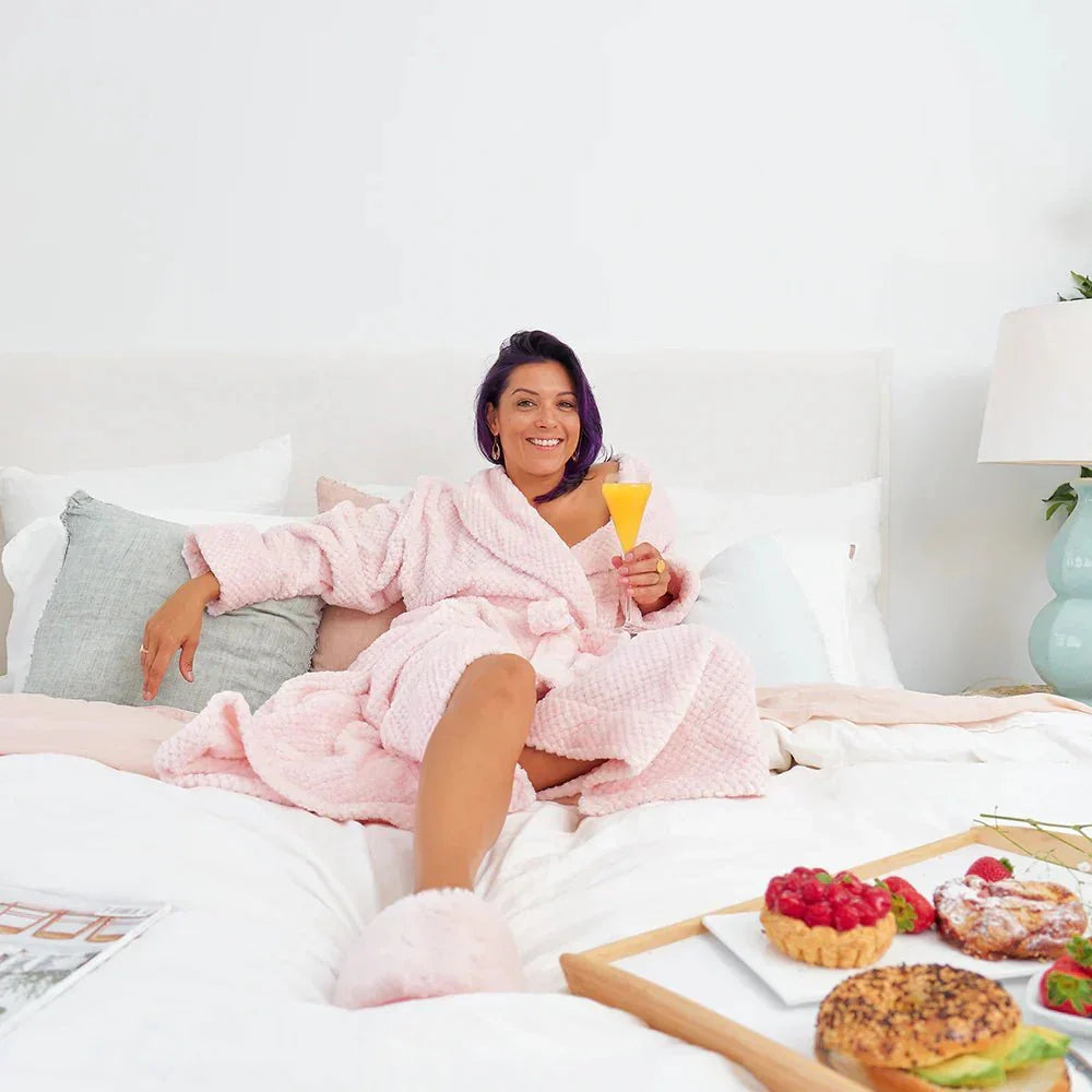 Slippers - Cosy Luxe - Pink Petal - Exquisite Homewares 