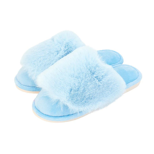 Slippers - Cosy Luxe - Sky - Exquisite Homewares