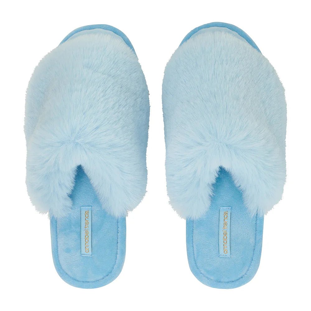 Slippers - Cosy Luxe - Sky - Exquisite Homewares