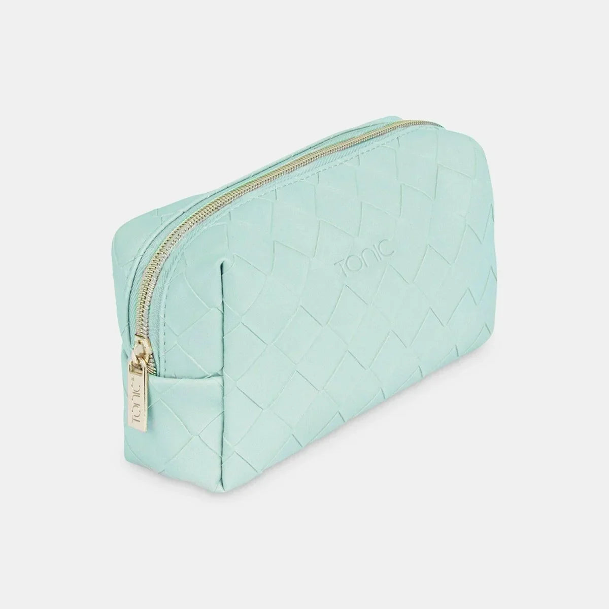 Small Beauty Bag - Woven Teal - Exquisite Homewares 