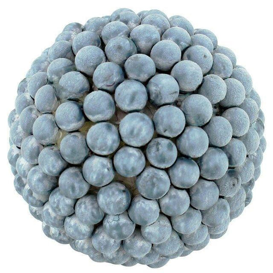 Steel Blue Deco Sphere - Exquisite Homewares 