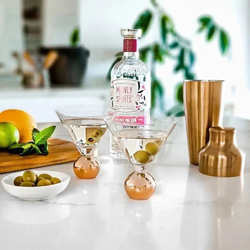 Stemless Martini Glasses - Exquisite Homewares 