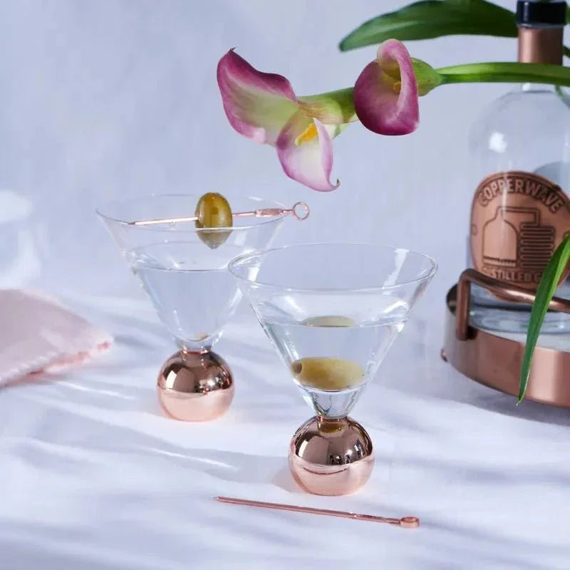 Stemless Martini Glasses - Exquisite Homewares 