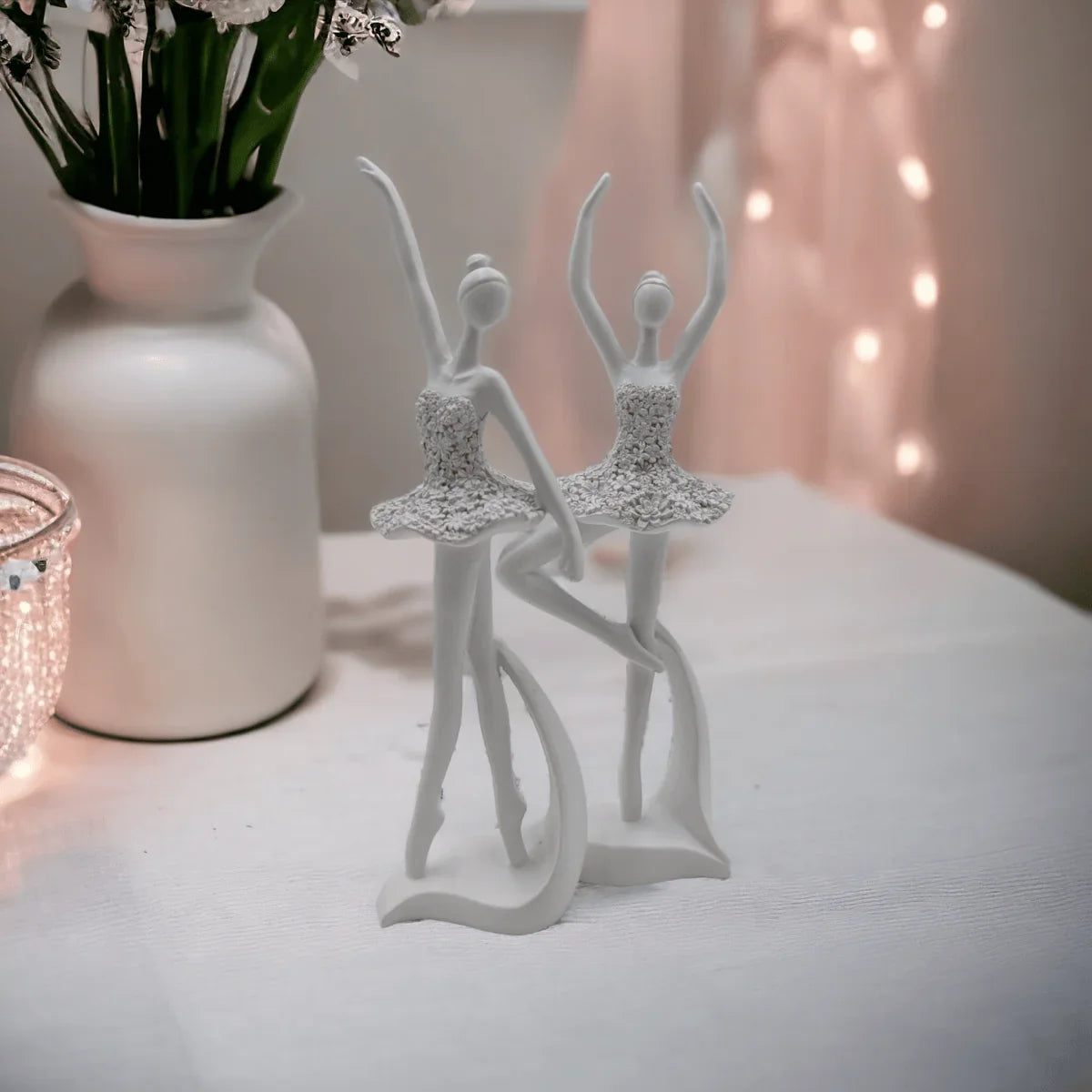 White Ballerina Standing Pose - Exquisite Homewares 