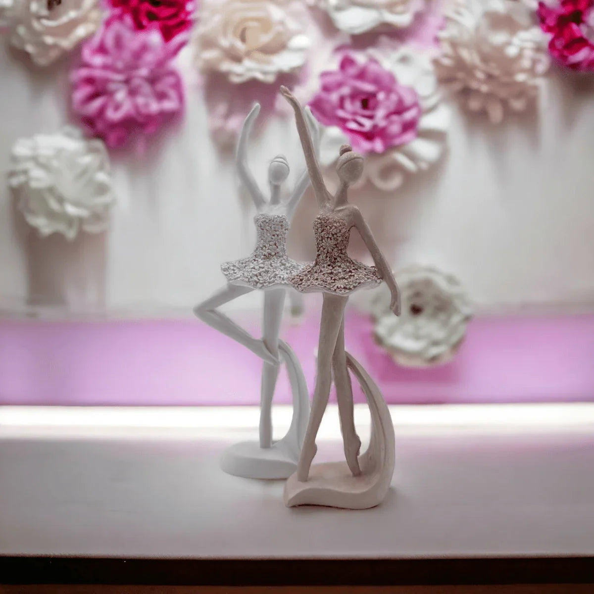 White Ballerina Standing Pose - Exquisite Homewares 