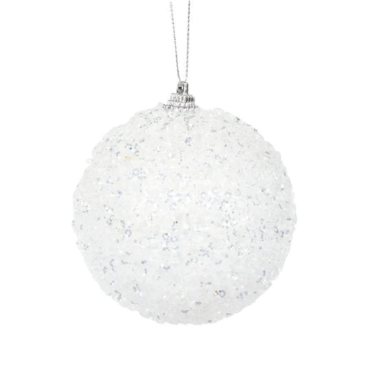 White Crystals Bauble - Exquisite Homewares