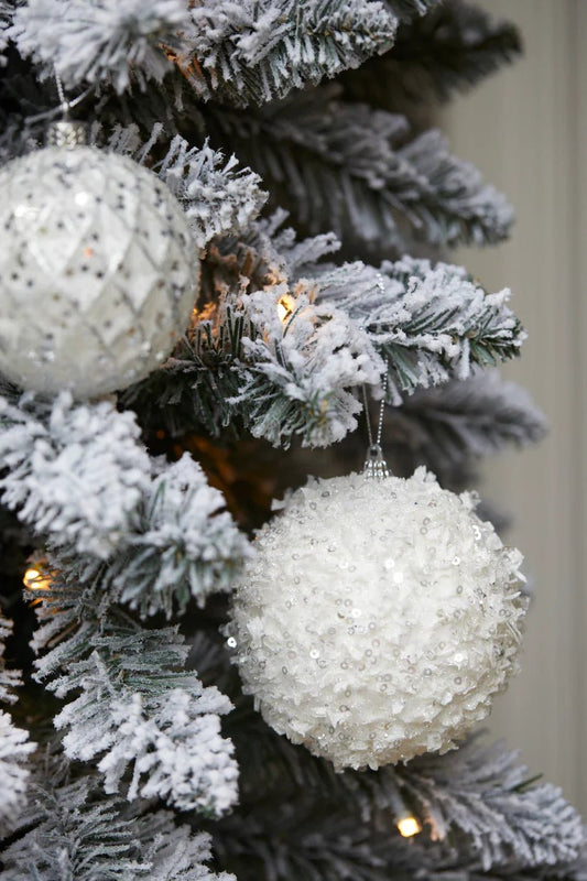 White Sprinkles Bauble - Exquisite Homewares