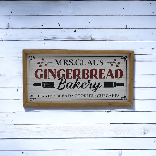Wooden Gingerbread Bakery Sign - Exquisite Homewares