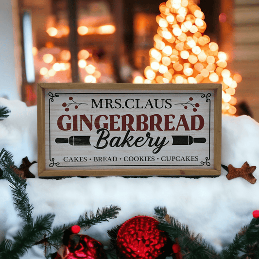 Wooden Gingerbread Bakery Sign - Exquisite Homewares