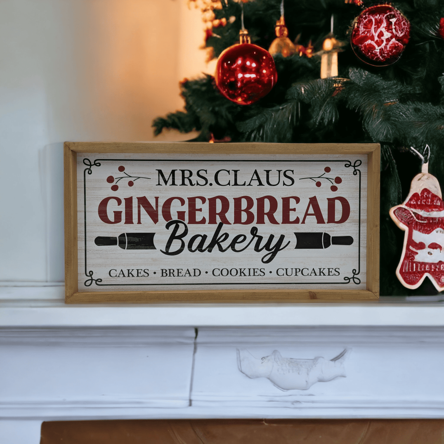 Wooden Gingerbread Bakery Sign - Exquisite Homewares