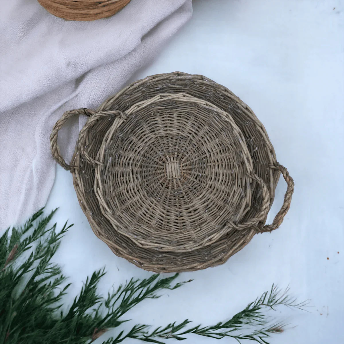 Woven Willow Tray - Exquisite Homewares 