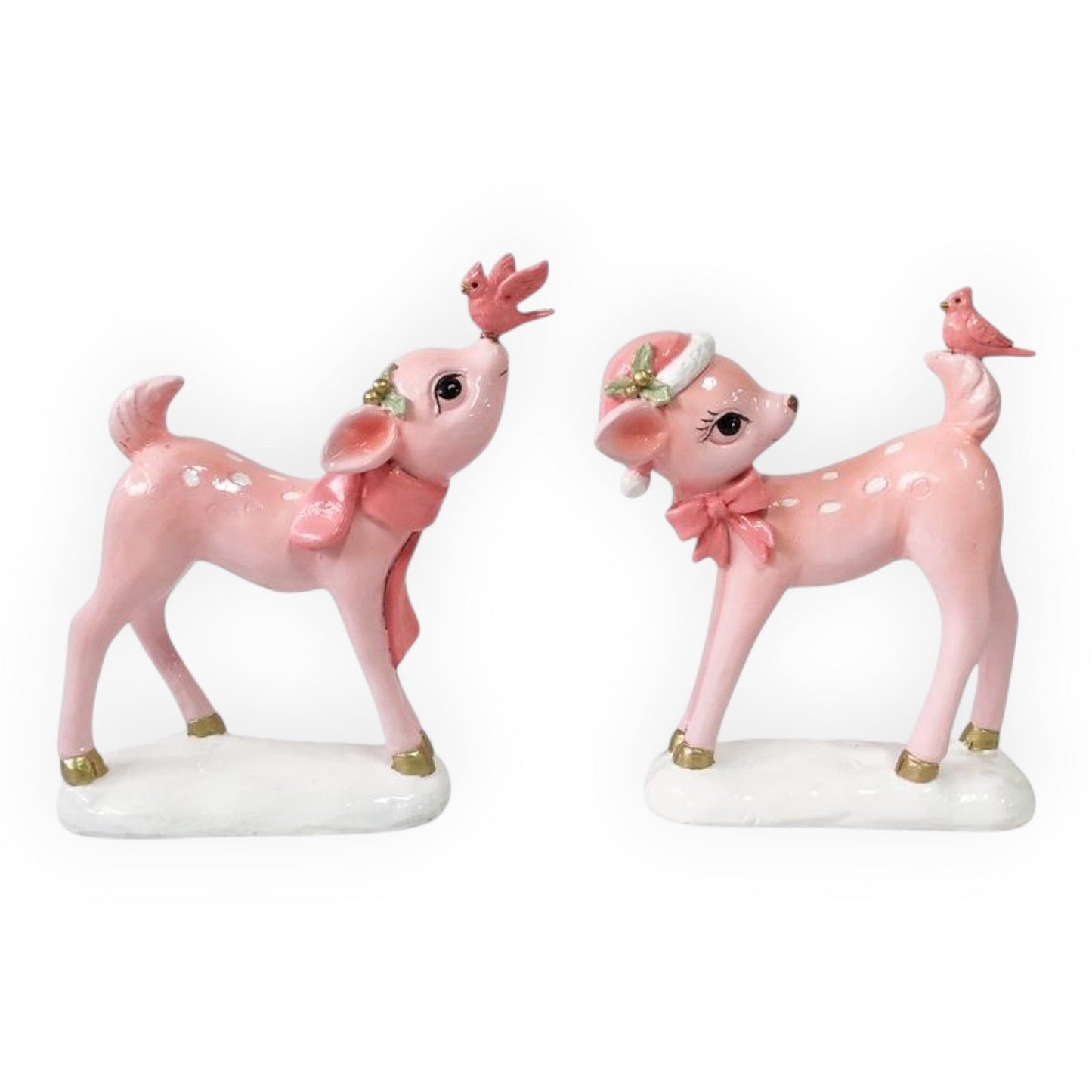 Pink Standing Deer - 16cm Assorted